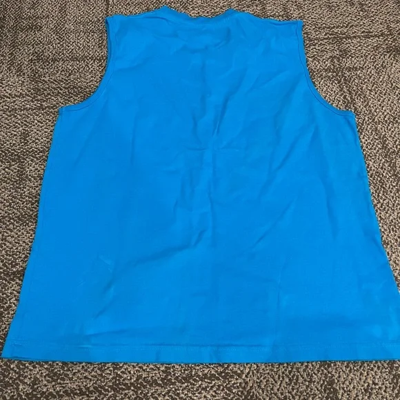 🌸🌸5 for $15🌸🌸Vibrant Blue Men's Tank Top - Picture 2 of 3